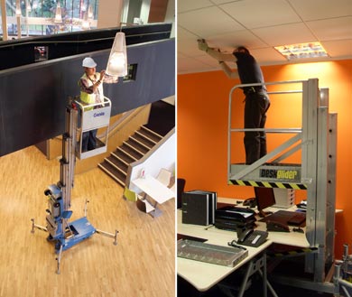 At great heights or just over a desk we have access platforms to suit